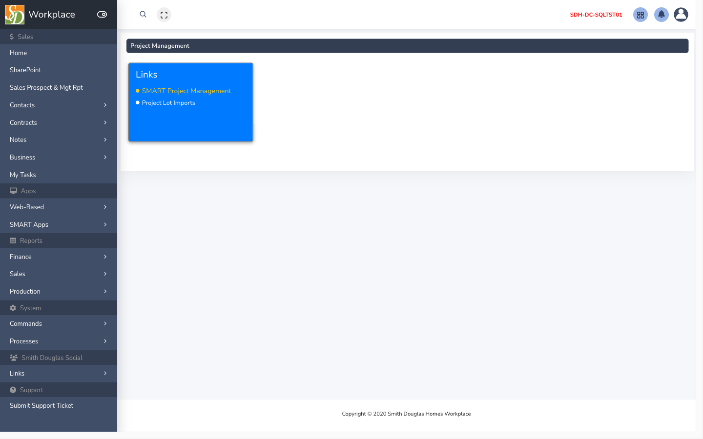 Project management hub