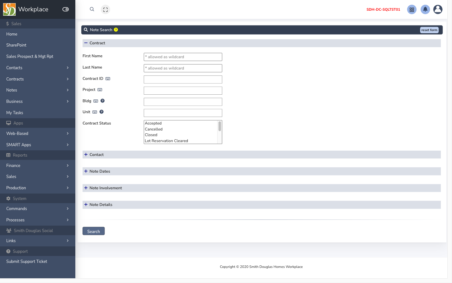 Notes search