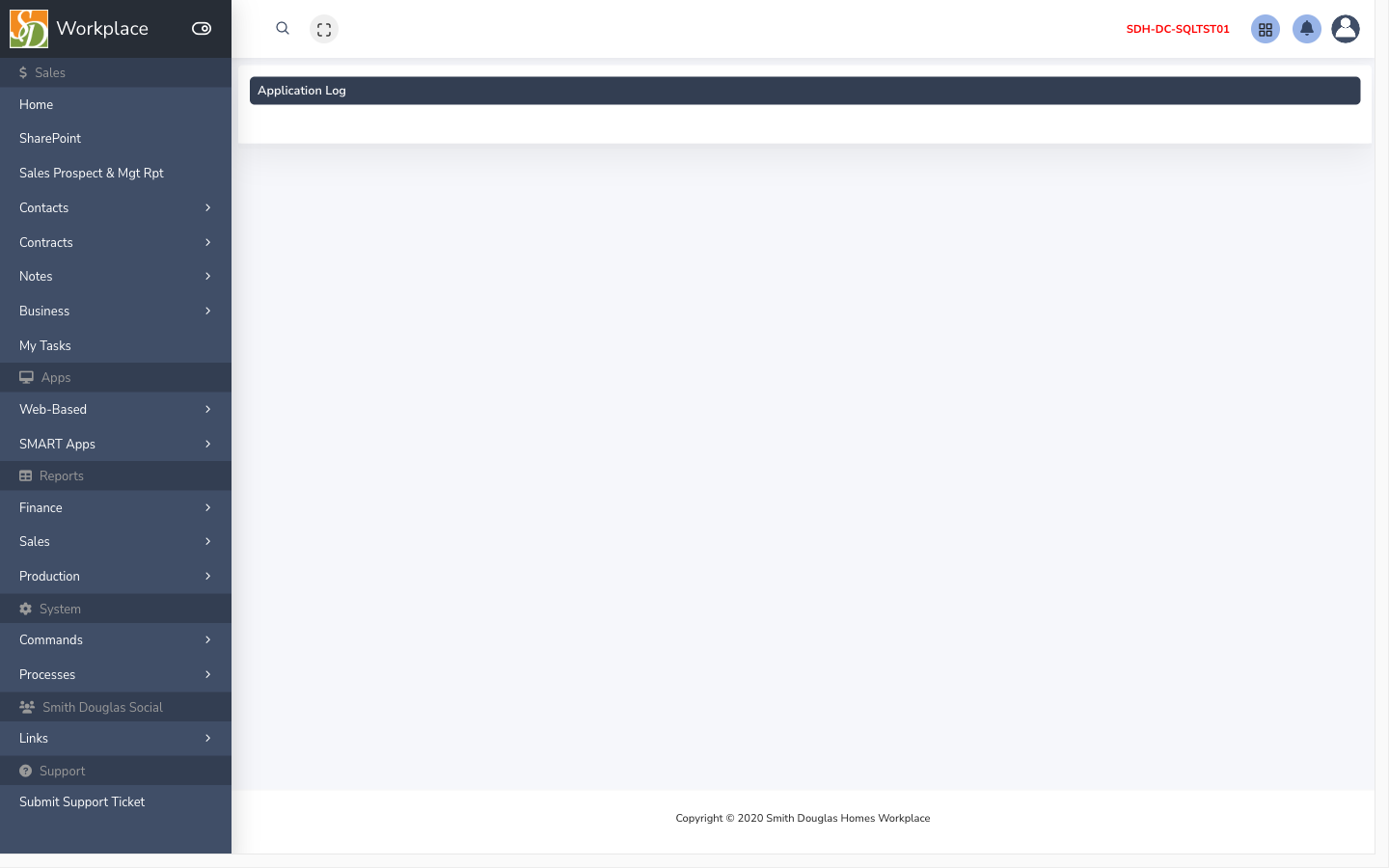 Application log
